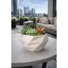 Vaso Cerâmica Cachepô Médio Decorativo para plantas e flores ideal para centro de mesa casa sala cozinha