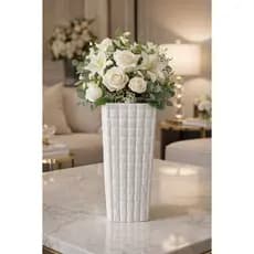 Vaso Cerâmica Flores Decoração Plantas
