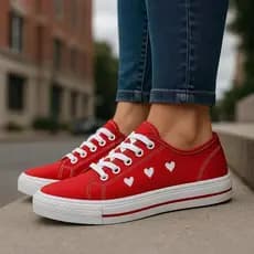 Tênis Feminino Coração Leve e Confortável Promoção Tenis Casual Leve Moda