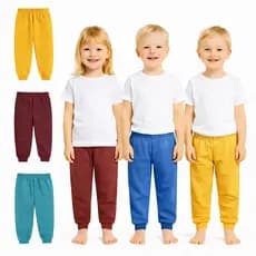 Kit 2 Calças de Moletom Infantil Inverno Unissex Calça de Moletom Peluciada Inverno Kit com Calça Sortidos