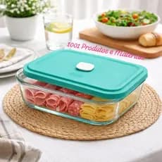 Pote de vidro Com Tampa Marinex 750 ml.