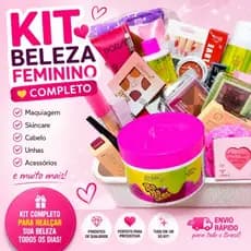Kit Beleza Caixinha Surpresa Maquiagem Skincare Acessório cuidados capilar Banho Premium Presente Feminino Completo