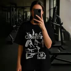 Camiseta Basica Algodão Crossfit Momentos I Love Exclusiva