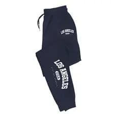 Calça Moletom Fitness Algodão Los Angeles Treino Gym Unissex Academia Tendência Esportivo