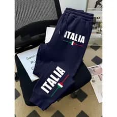 Calça Moletom Fitness Algodão Italia Gym  Fitness Unissex Academia Tendência Esportivo