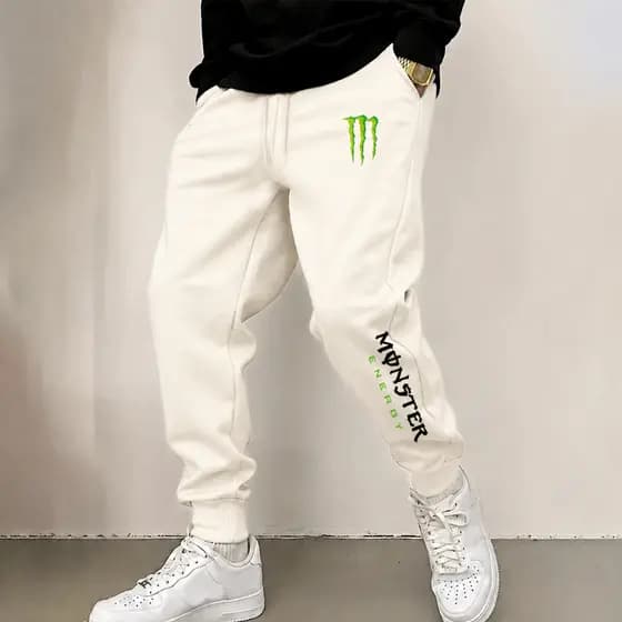 Calça moletom em algodão frio treino slim fitness monster green arte exclusiva energetic