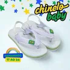 Chinelo Bebê Brasil Menino Menina Antiderrapante Leve Confortável Com Elástico Seguro Anti Queda