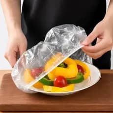 Capa Protetora Alimentos Plástica Flexível Ajustável 100 Un