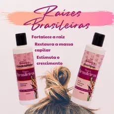 Kit Raízes Brasileiras 250 ml – Reconstrução e Crescimento Capilar
