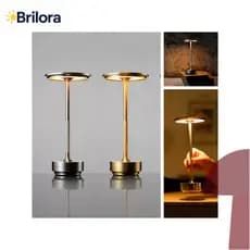 bajur Moderno LED Recarregável Touch Luminária de Mesa Decorativa