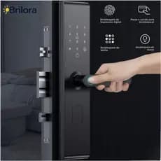 Sistema de língua portuguesa Fechadura Digital Biométrica Eletronica Touch Biometria