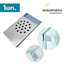 Ralo para Box de Banheiro – Cromado Premium 10x14cm – Aço Inox Antientupimento