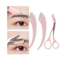 ANA1108 KIT Tem 2 NAVALHA+1 TESOURA PENTE/Kit para aparar sobrancelhas-312-433