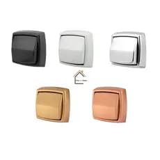 Acabamento Para Válvula Descarga Compatível Deca/Hydra Max ABS Branco Cromado Preto Dourado Rose