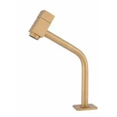 Torneira Link Baixa Banheiro Dourada Fosca Quadrada 1/4 Volta 1060 Square Luxo