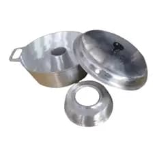 Forma de Bolo Aluminio Fundido Nº26, Forma da vovó, Forma de Aluminio batido, pudim, bolo, Assadeira na chama do fogão.