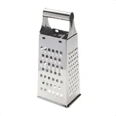 Ralador de legumes, queijo e frutas multiuso 4 faces 20,5 cm em aço inox para cozinha