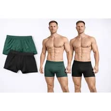 Kit 2 Cuecas Boxer Masculina Poliéster Premium