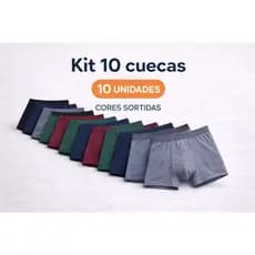 Kit Cuecas Boxer Masculina Algodão Conforto Premium Escolha o Seu