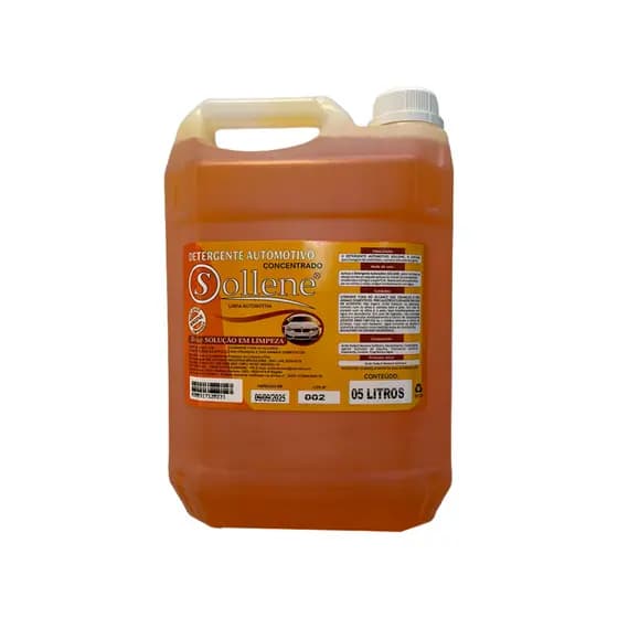 SHAMPOO AUTOMOTIVO- DETERGENTE AUTOMOTIVO CONCENTRADO SOLLENE DILUIÇÃO 40/1 5 LITROS