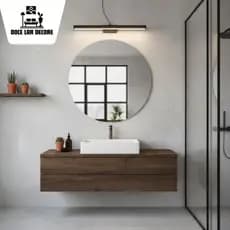 Espelho Redondo Vidro Lapidado Parede Banheiro Sala Quarto Hall Decoração Moderno Luxo Premium