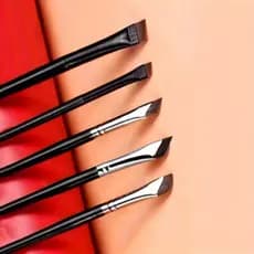 KIT 5 PINCÉIS ULTRAFINOS PROFISSIONAIS CHANFRADOS – PRECISÃO MÁXIMA PARA SOBRANCELHAS, DELINEADO PERFEITO