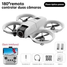 DLI MINI Drone HD Profissional WIFI Dual Cmaera Altitude RC Quadcopter Brinquedos 2 Baterias