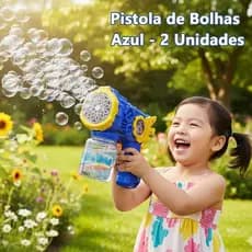 Brinquedo Maquina Automática Lança Bolha De Sabão Colorido Infantil Rosa Azul E Vermelho 50ML