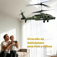 Kit Helicóptero Controle Remoto Econômico Anti-Queda com Acessórios Brinquedo Infantil