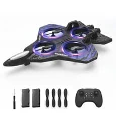 DLI Avião Drone de Combate Aircraft Controle Remoto RCCom Luz Bateria Recarregável Resistente