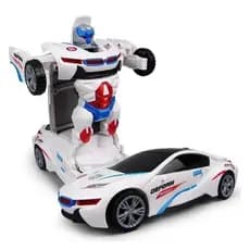 Transformers 2 em 1 Carro Robô Brinquedo Infantil Presente de Ano Novo