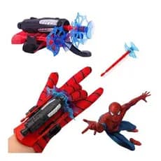 Conjunto de luvas do Homem-Aranha, lançador de teias, presente de Ano Novo para crianças