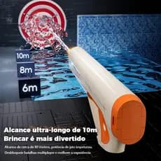 Pistolas de Água Elétricas, Jateadores de Água de Sucção Automática, Azul com Branco XHL_STORE