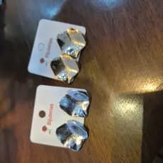 Brincos Femininos Martelado Amassado Ondulado Luxo Folheado a Ouro orgânico