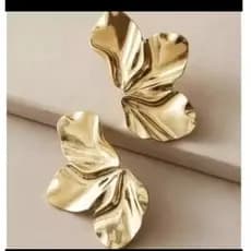 Brinco Flor Feminino Meia Folh...