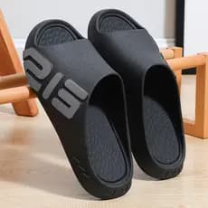 Chinelos masculinos estilo masculino pisando na merda sensação de verão passeio durável sola grossa casa banheiro banho