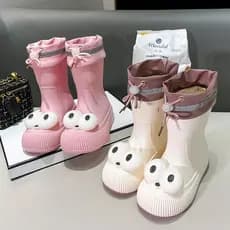 2025 novo estilo botas de chuva botas de chuva mulheres dos desenhos animados Super bonito antiderrapante meninos menina