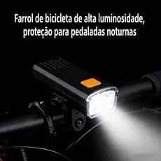 Lanterna de Bike Profissional | Luz Alta Visibilidade, Design Anti-Oscilação | Ideal para Trilhas de Mountain Bike