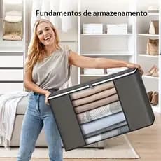 Sacos organizadores de grande capacidade para guardar roupa e roupa de cama; organizadores que poupam espaço