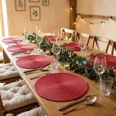 Descanso de mesa reforçado em kits de 1, 4, 6 ou 8 peças – ótimo para decorar mesas de cozinha ou sala.