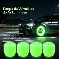 Tampa Da Válvula Do Pneu Fluorescente Luminosa p/ Carro Moto Bike Brilhante Decoração Acessórios