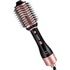 Escova Secadora Eletrica Quanta QTES6001 Easy Step 2 Em 1 / 1300 Watts - Preto/Rose Gold