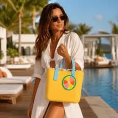Necessaire Porta Copo Drinks Impermeável Praia Piscina Verão Fungoofun