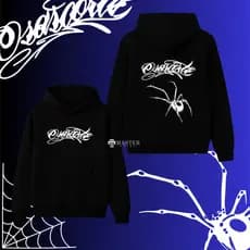 Moletom Blusa de Frio Osascorte 244 Camisa Aranha no Meio Moto E Motoqueiro Casaco