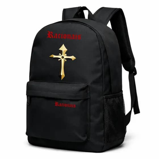 Mochila Estampada Masculino e Feminina Escola Cruz Rap Academia Viagens Passeio Racionais Alta Qualidade