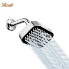 Heemli Chuveiro para Banheiro Ducha Superior Retangular 15*10cm Alta Pressão Preto Cromado