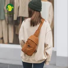 Bolsa Para Celular GIOVANNI , De Peito Feminina De Nylon Com Cordão Ombro Minimalista Estilo Coreano Portátil