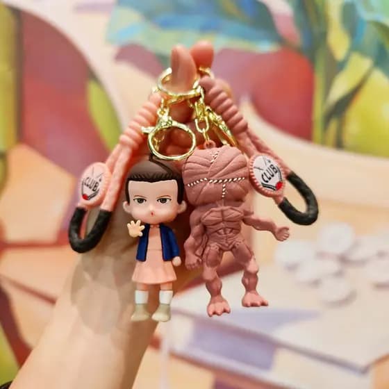 Novo Netflix Stranger Things Coisas Estranhas Boneca Chaveiro Demogorgon Onze Mochila Pingente Carro Lembranças Presente