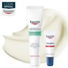 KIT EUCERIN Dermo Pure Creme Facial Antiacne Ação Renovadora Intensa 40ml + Aquaphor Reparador Labial 10ML