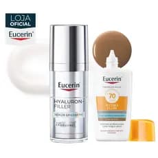 KIT EUCERIN Sérum Facial Anti-idade Epigenetic 30ml + Sun Protetor Solar Hydro Fluid Facial Cor Escura FPS70 50ml